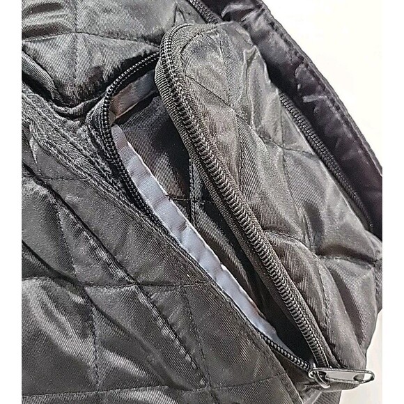 KAVU Rope Puff Sling Crossbody Backpack Travel Black Quilted Purse - Picture 9 of 12